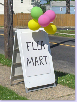 flea market sign