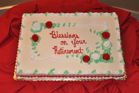 Retirement party cake